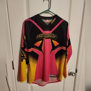 ONEAL Womens Motocross Jersey - Pink and Yellow